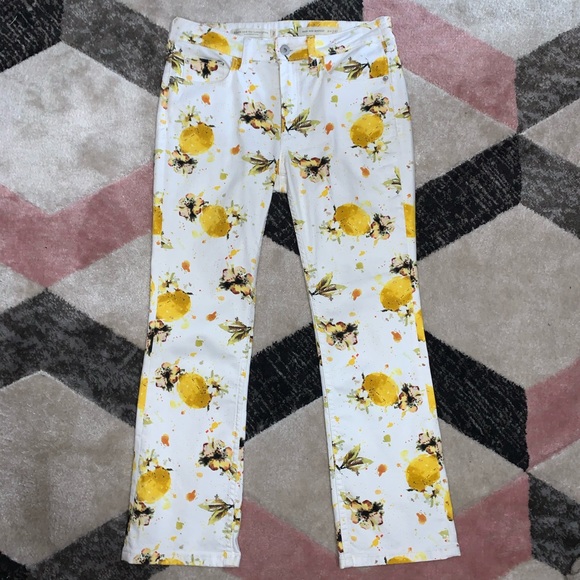 Pilcro and the Letterpress Denim - Lemon Bootcut Jeans 🍋